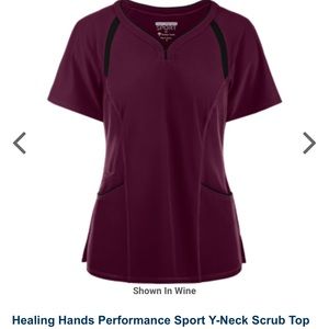 Scrub set in maroon/wine color